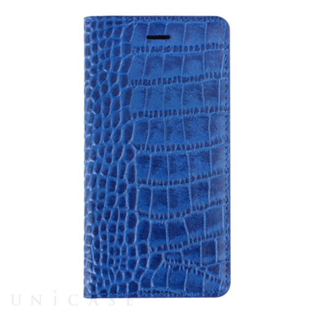 【iPhone6s Plus/6 Plus ケース】Vivid Croco Diary (コバルトブルー)