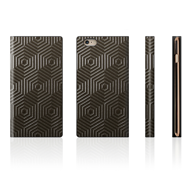 【iPhone6s Plus/6 Plus ケース】D4 Metal Leather Diary (クローム)goods_nameサブ画像