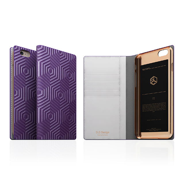 【iPhone6s Plus/6 Plus ケース】D4 Metal Leather Diary (パープル)goods_nameサブ画像