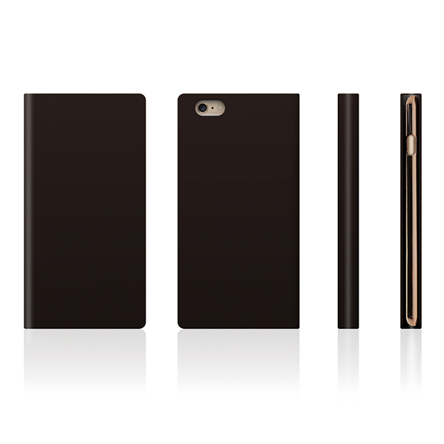 【iPhone6s Plus/6 Plus ケース】D5 Calf Skin Leather Diary (ダークブラウン)goods_nameサブ画像