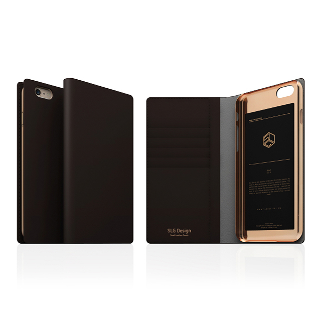 【iPhone6s Plus/6 Plus ケース】D5 Calf Skin Leather Diary (ダークブラウン)goods_nameサブ画像