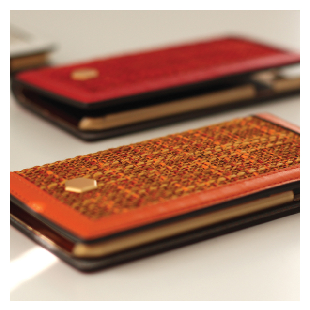 【iPhone6s Plus/6 Plus ケース】D5 Edition Calf Skin Leather Diary (オレンジ)サブ画像