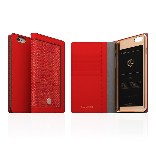 【iPhone6s Plus/6 Plus ケース】D5 Edition Calf Skin Leather Diary (レッド)サブ画像