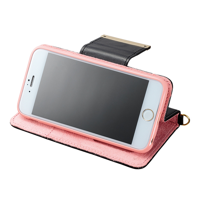 【iPhone6s/6 ケース】Girls i バイカラーダイヤリーカバー ピンク×ブラックgoods_nameサブ画像