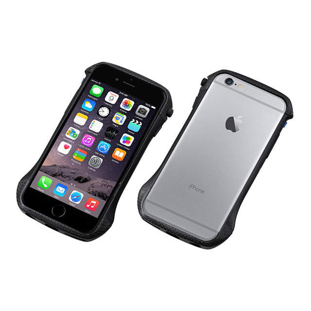 【iPhone6s/6 ケース】CLEAVE Hybrid Bumper (Carbon＆Black)サブ画像