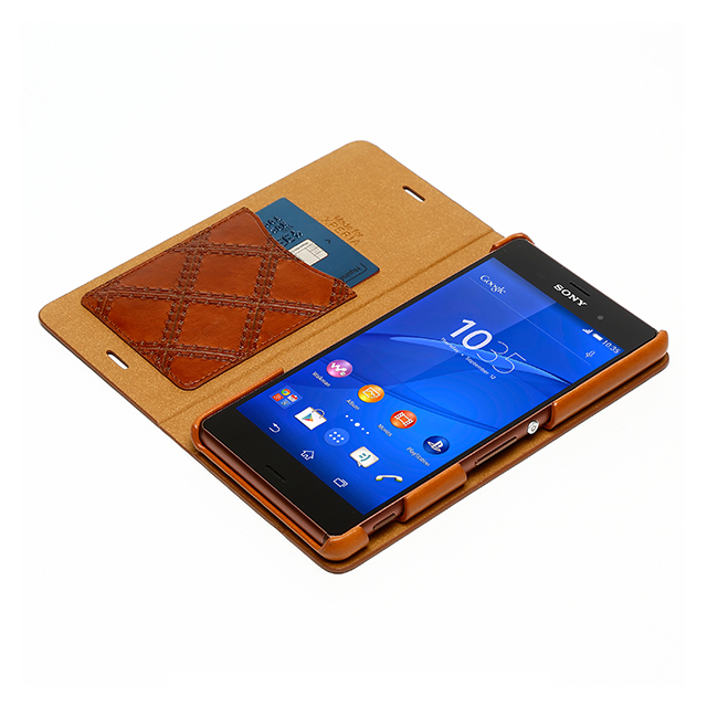 【XPERIA Z3 ケース】Vintage Quilt Diaryサブ画像