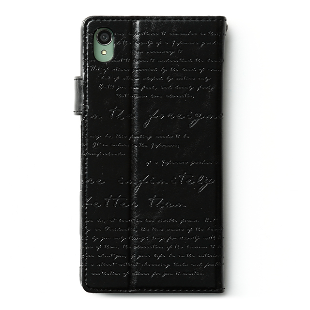 【XPERIA Z3 ケース】Lettering Diary (ブラック)goods_nameサブ画像