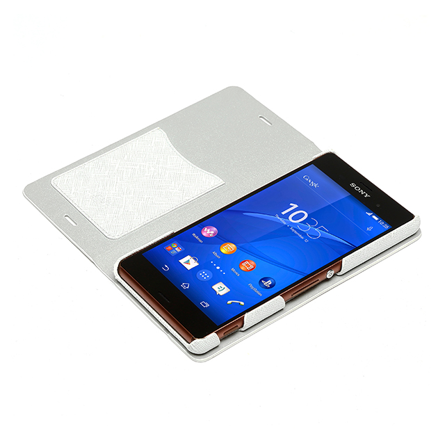 【XPERIA Z3 ケース】Minimal Diary (ホワイト)goods_nameサブ画像