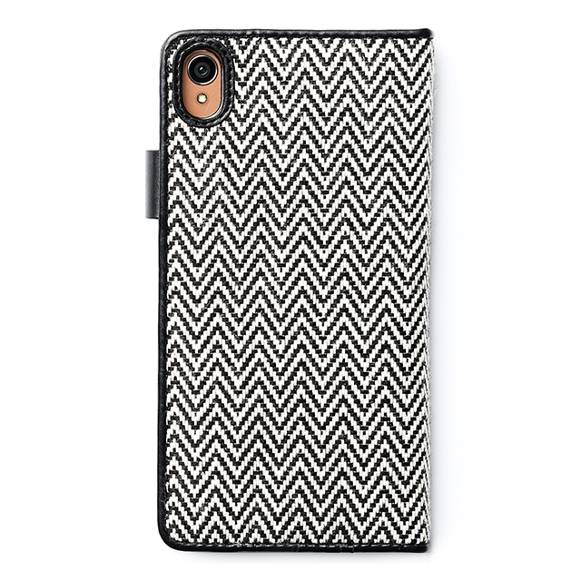 【XPERIA Z3 ケース】Herringbone Diary (ブラック)goods_nameサブ画像