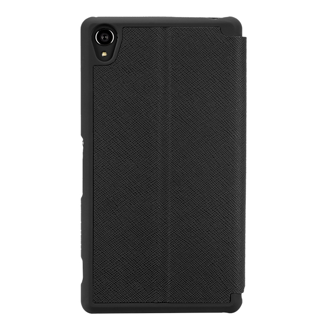 【XPERIA Z3 ケース】Stand Folio Case Blackgoods_nameサブ画像