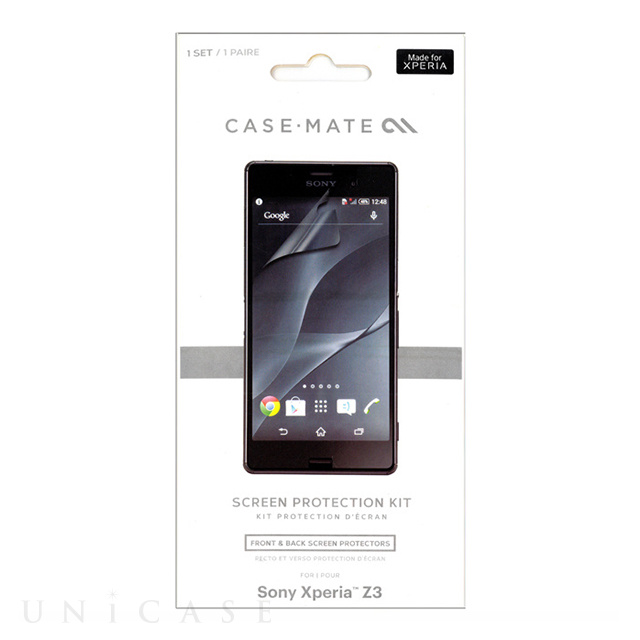 【XPERIA Z3 フィルム】Screen Protector Front＆Back - Clear 1Pack