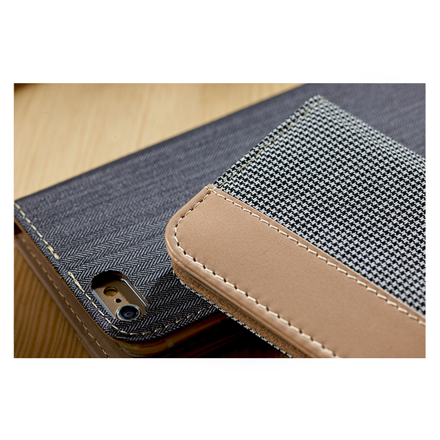 【iPhone6s/6 ケース】Fashion Wallet Twilled Denim Greenサブ画像