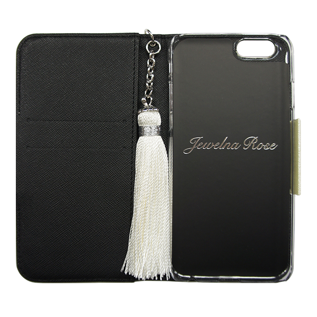 【iPhone6s/6 ケース】イニシャルウォレットケース ”J” ホワイト for iPhone6s/6サブ画像