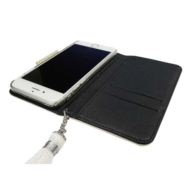 【iPhone6s/6 ケース】イニシャルウォレットケース ”M” ホワイト for iPhone6s/6goods_nameサブ画像