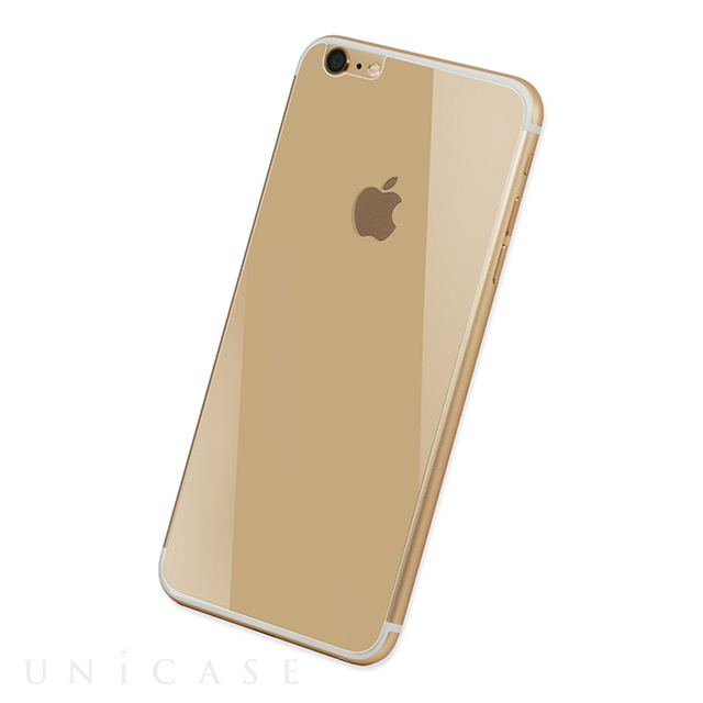 【iPhone6s/6 フィルム】High Grade Glass Screen Protector Gold 背面プレート