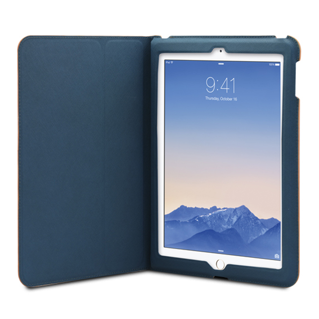 【iPad(9.7inch)(第5世代/第6世代)/Air2/iPad Air(第1世代) ケース】LeatherLook Classic with Front cover (パウダーブロンズ/バレンシアオレンジ)goods_nameサブ画像