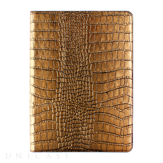 【iPad Air2 ケース】Gold Croco Diary