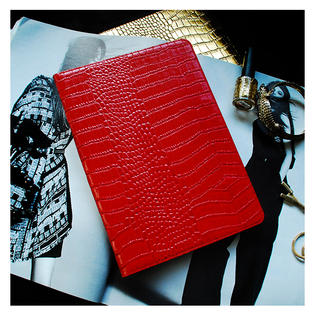 【iPad Air2 ケース】Vivid Croco Diary (レッド)goods_nameサブ画像