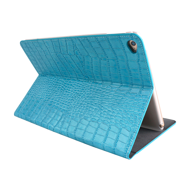 【iPad Air2 ケース】Vivid Croco Diary (コーラルブルー)goods_nameサブ画像