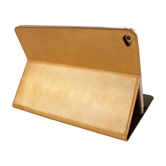 【iPad Air2 ケース】Saffiano Flip Case (ゴールド)goods_nameサブ画像