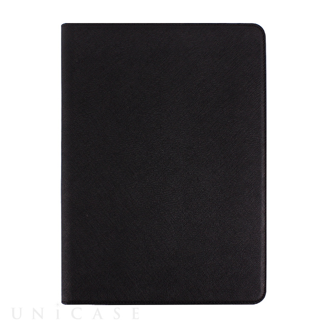 【iPad Air2 ケース】Saffiano Flip Case (シックブラック)