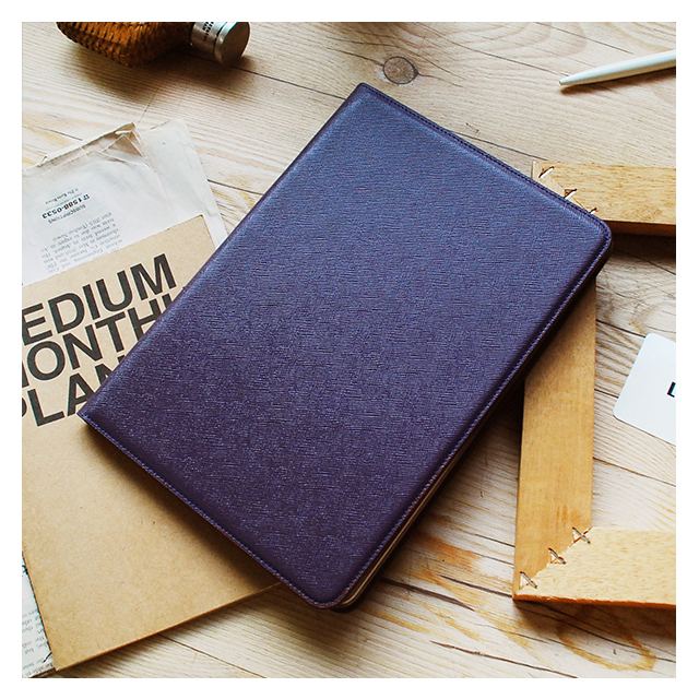 【iPad Air2 ケース】Saffiano Flip Case (パープル)goods_nameサブ画像