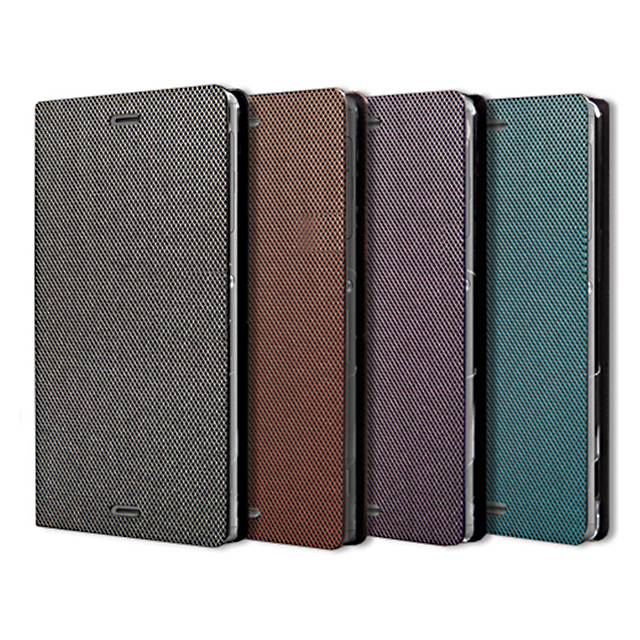 【XPERIA Z3 ケース】Metal Square Cover Diary (シルバー)goods_nameサブ画像