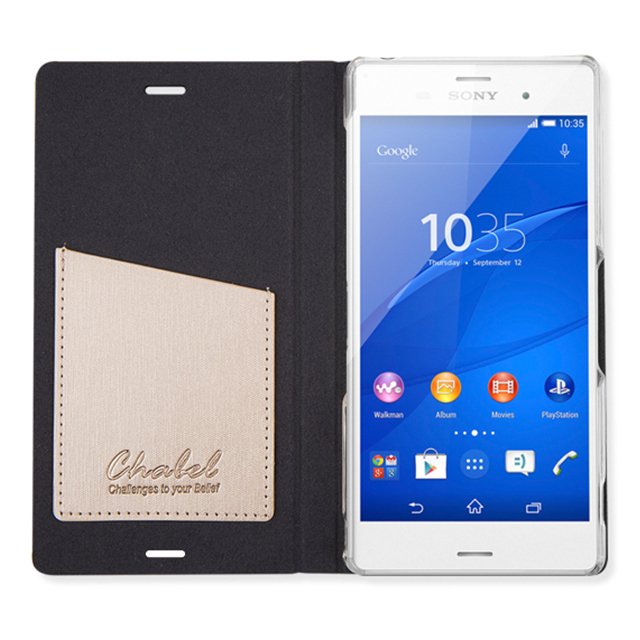 【XPERIA Z3 ケース】Metal Line Diary (パープル)goods_nameサブ画像