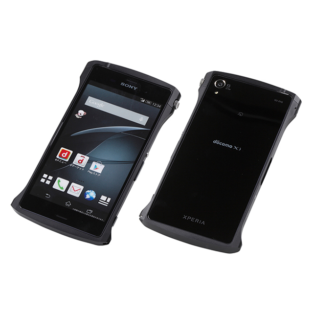 【XPERIA Z3 ケース】CLEAVE Chrono Aluminum Bumper Blackサブ画像