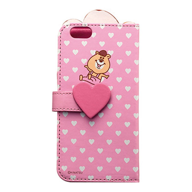 【iPhone6s/6 ケース】KUMATANダイアリーカバー ピンクgoods_nameサブ画像