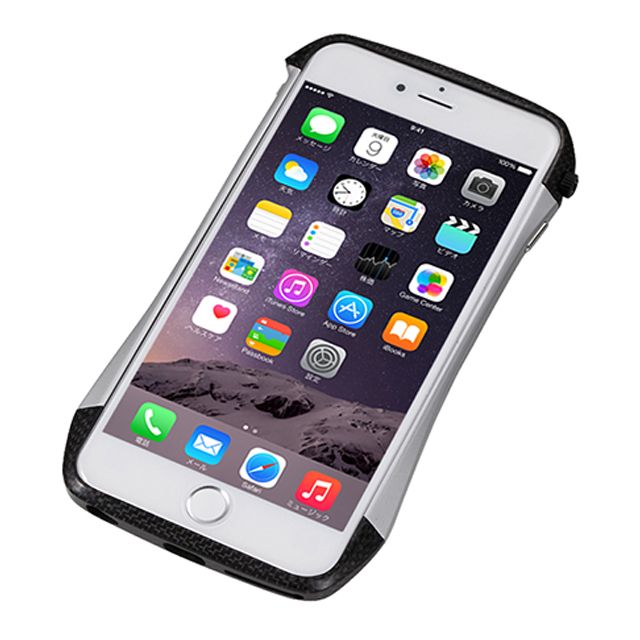 【iPhone6s Plus/6 Plus ケース】CLEAVE Hybrid Bumper (Carbon＆Silver)サブ画像