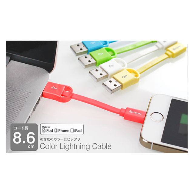 Color Lightning Cable 8.6cm (ホワイト)サブ画像