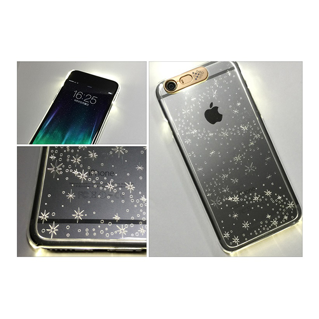 【iPhone6s/6 ケース】i-Clear イルミネーションケース Galaxy Goldサブ画像