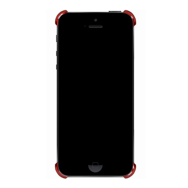 【iPhoneSE(第1世代)/5s/5 ケース】RADIUS case (Red＆Polished X)サブ画像