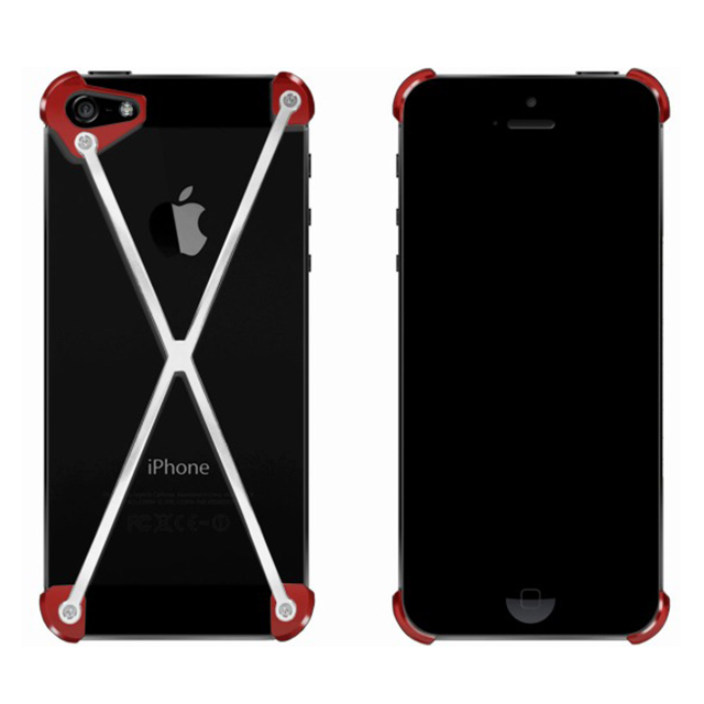 【iPhoneSE(第1世代)/5s/5 ケース】RADIUS case (Red＆Polished X)goods_nameサブ画像