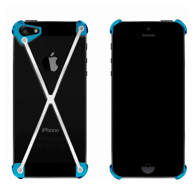 【iPhoneSE(第1世代)/5s/5 ケース】RADIUS case (Cyan＆Polished X)goods_nameサブ画像