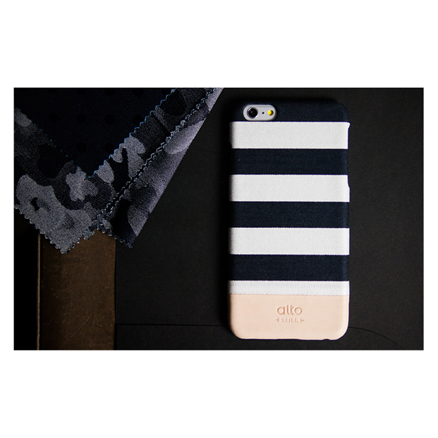 【iPhone6s Plus/6 Plus ケース】Denim (ホワイトストライプ)goods_nameサブ画像