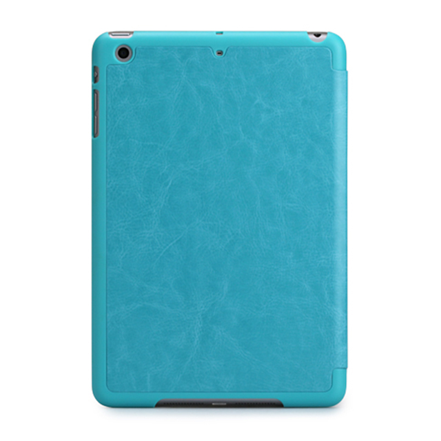 【iPad mini3/2/1 ケース】LeatherLook SHELL with Front cover for iPad mini パウダーブルーサブ画像