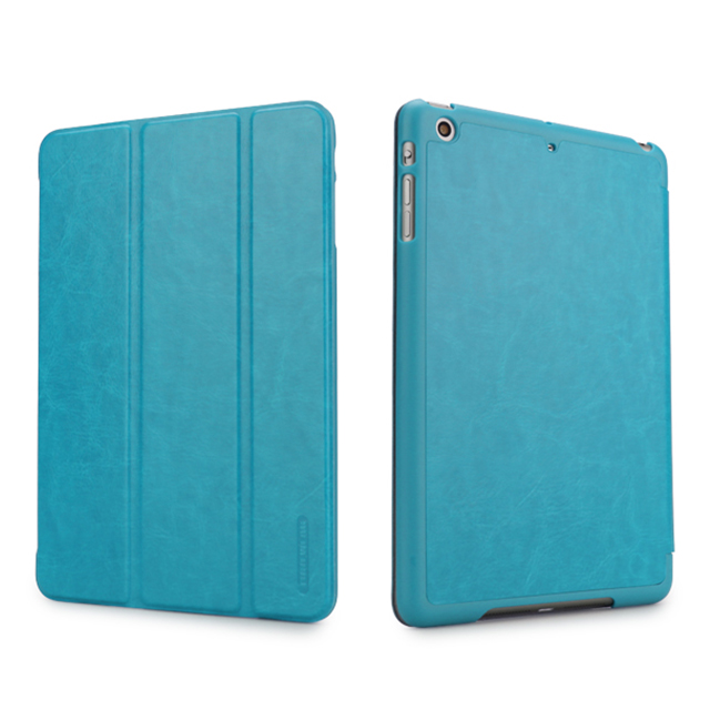 【iPad mini3/2/1 ケース】LeatherLook SHELL with Front cover for iPad mini パウダーブルーgoods_nameサブ画像