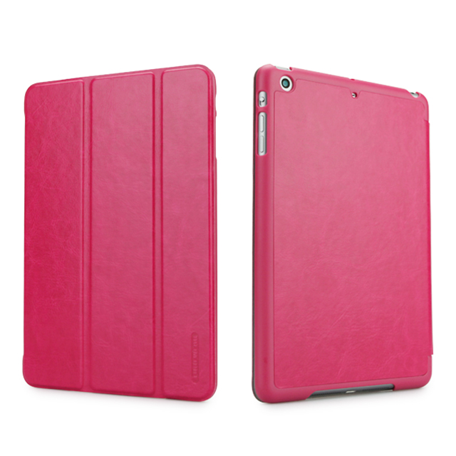 【iPad mini3/2/1 ケース】LeatherLook SHELL with Front cover for iPad mini ローズピンクgoods_nameサブ画像