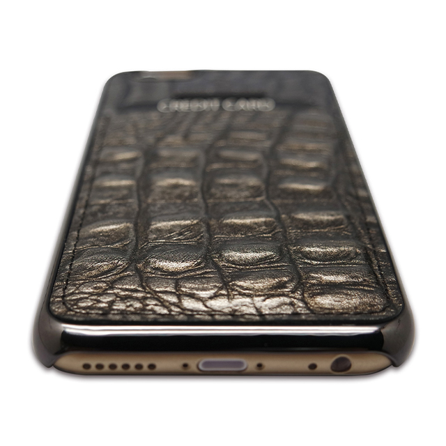 【iPhone6s/6 ケース】i-Pocket (Premium Croco チョコシルバー)goods_nameサブ画像