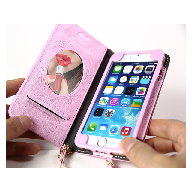 【iPhone6s/6 ケース】Heart Letter Sakura Pink/Goldサブ画像