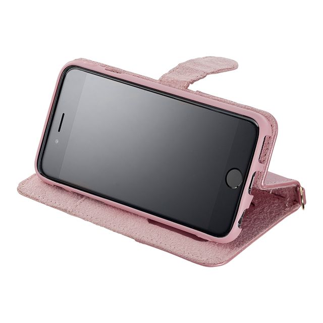 【iPhone6s/6 ケース】ツイードダイヤリーカバー ピンクサブ画像
