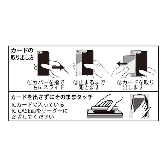 【iPhone6s/6 ケース】IC-CASE Slim (ブラック)サブ画像