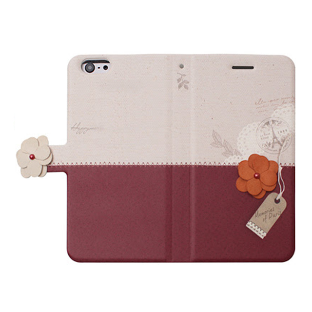 【iPhone6s Plus/6 Plus ケース】Memories of Paris Diary (ワインレッド)サブ画像