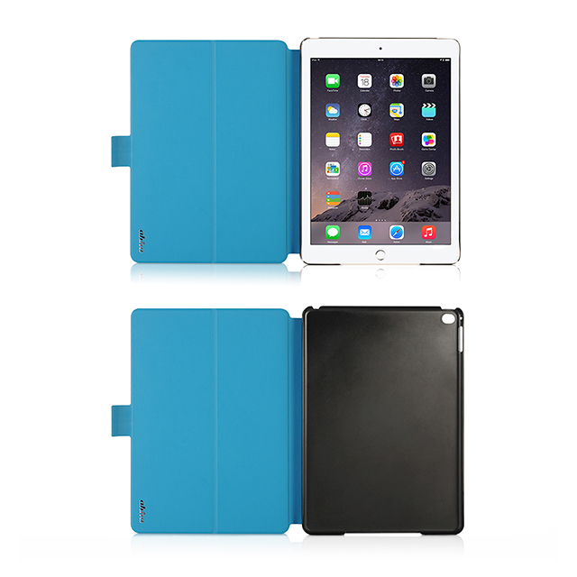 【iPad Air2 ケース】Dual Face Flip Case SYKES BASIC Space Grey/Ocean Blueサブ画像