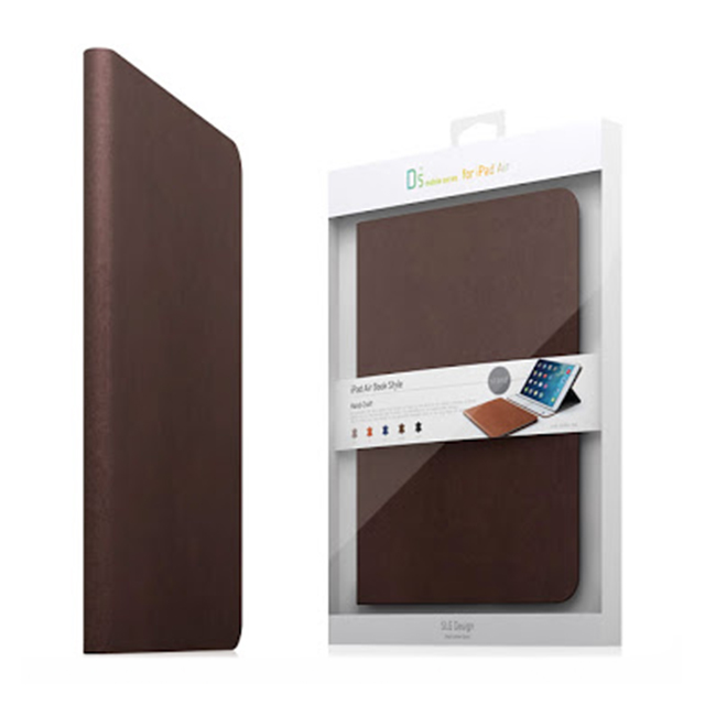 【iPad Air2 ケース】D5 Calf Skin Leather Diary ダークブラウンgoods_nameサブ画像