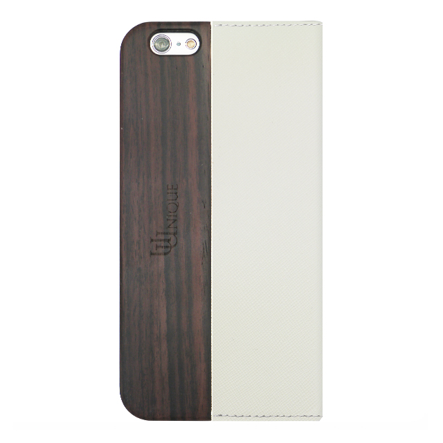 【iPhone6s/6 ケース】Wooden Case with Saffiano Texture White/Browngoods_nameサブ画像