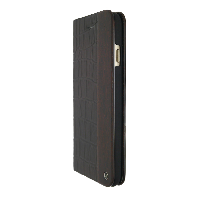 【iPhone6s/6 ケース】Wooden Case with Maxi Croc Browngoods_nameサブ画像