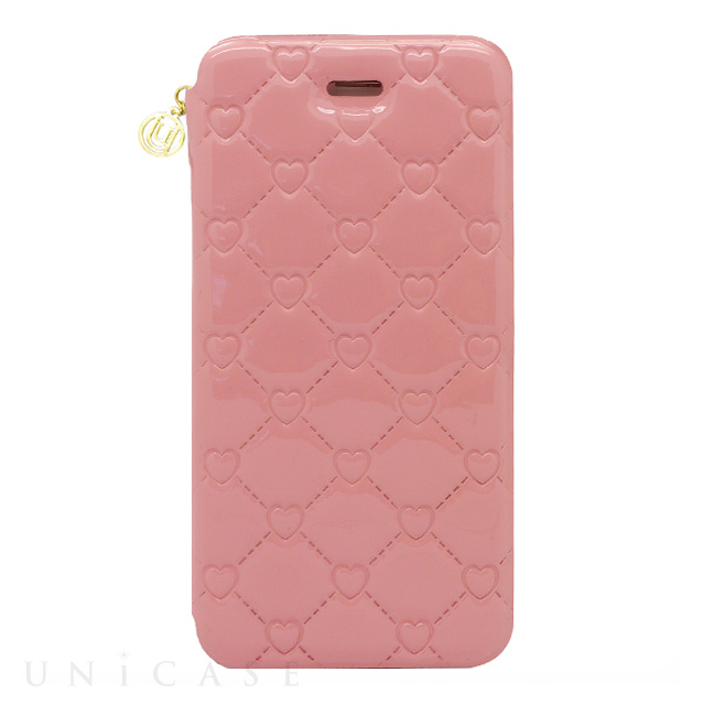 【iPhone6s/6 ケース】Heart design Patent leather Baby Pink